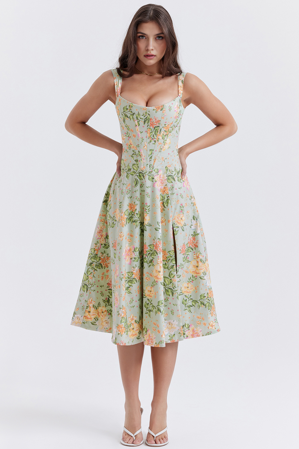 Vestido Midi Bustier Olivia