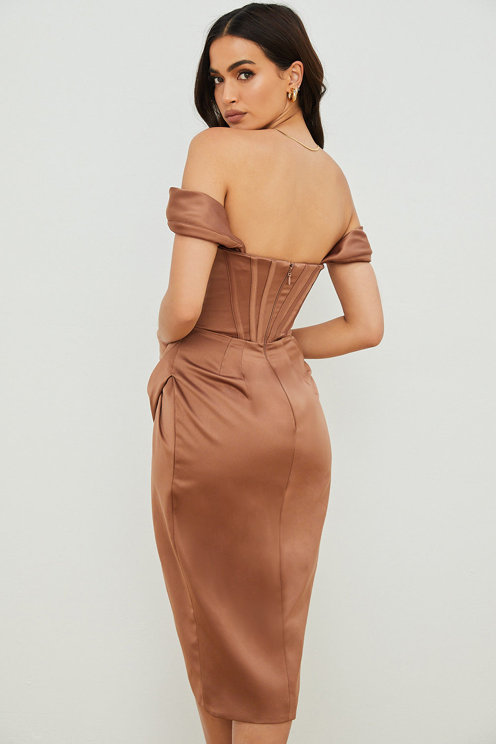 Vestido Midi Bustier Violetta