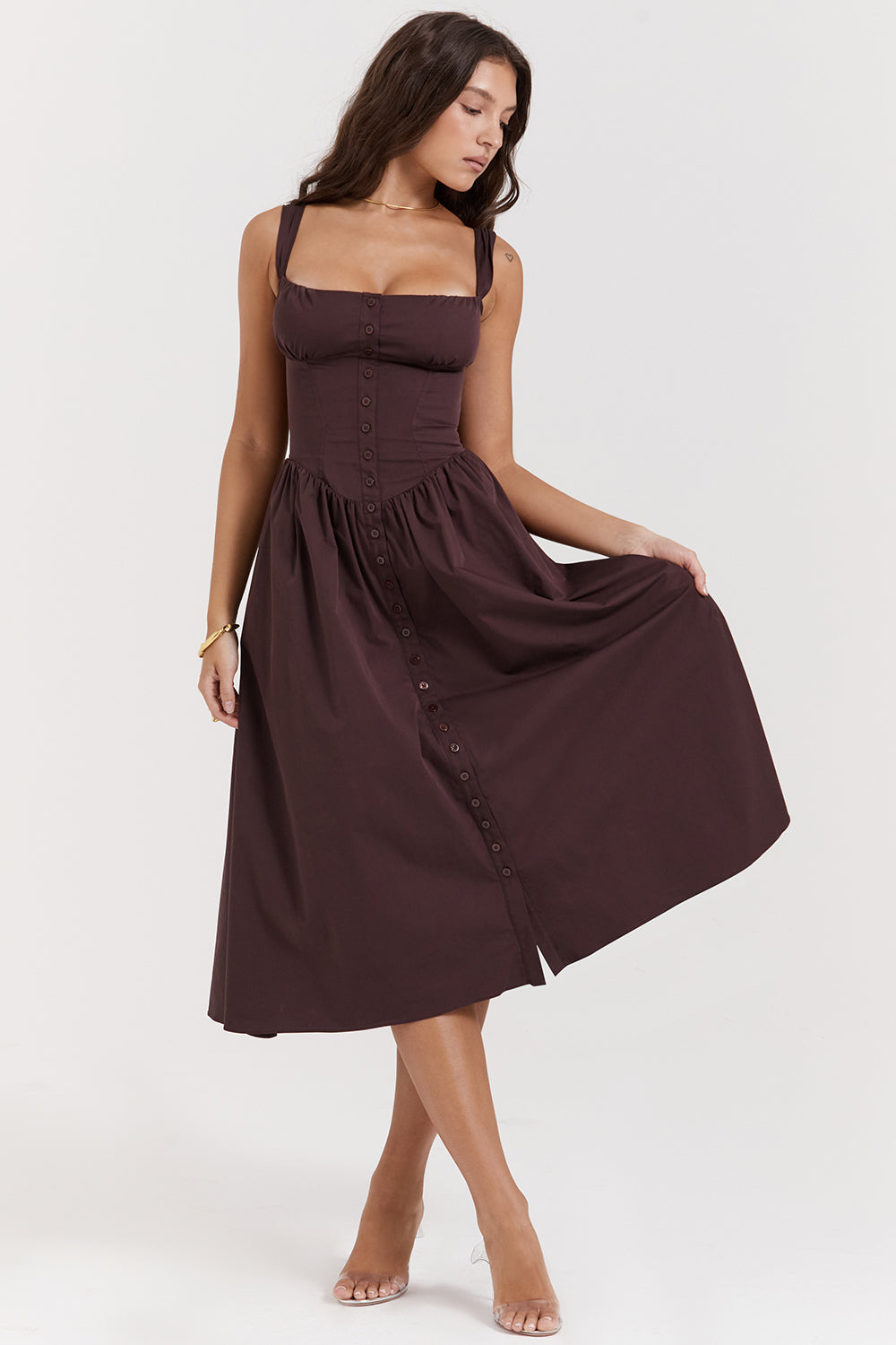 Vestido Midi Bustier Lauren