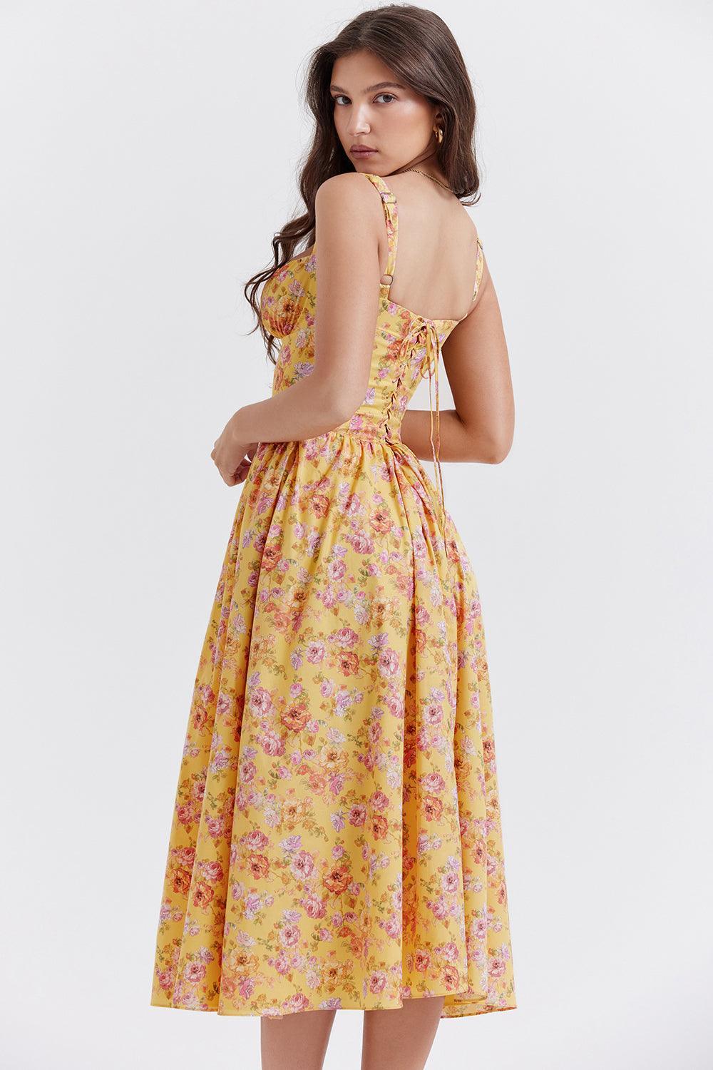 Vestido Midi Bustier Lauren