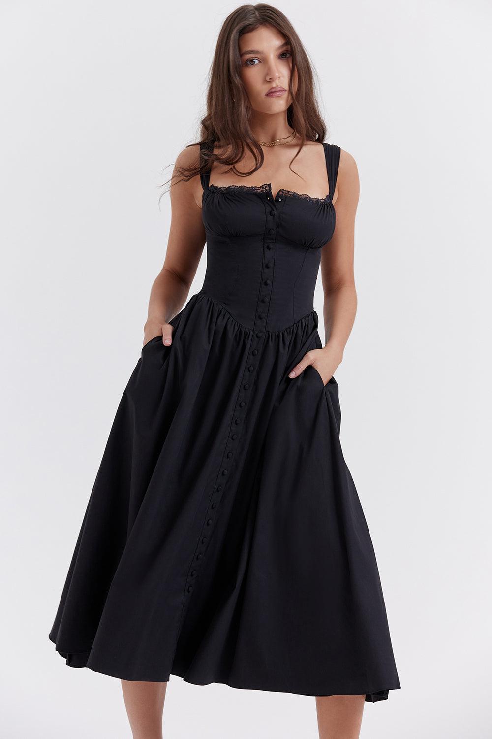 Vestido Midi Bustier Lauren