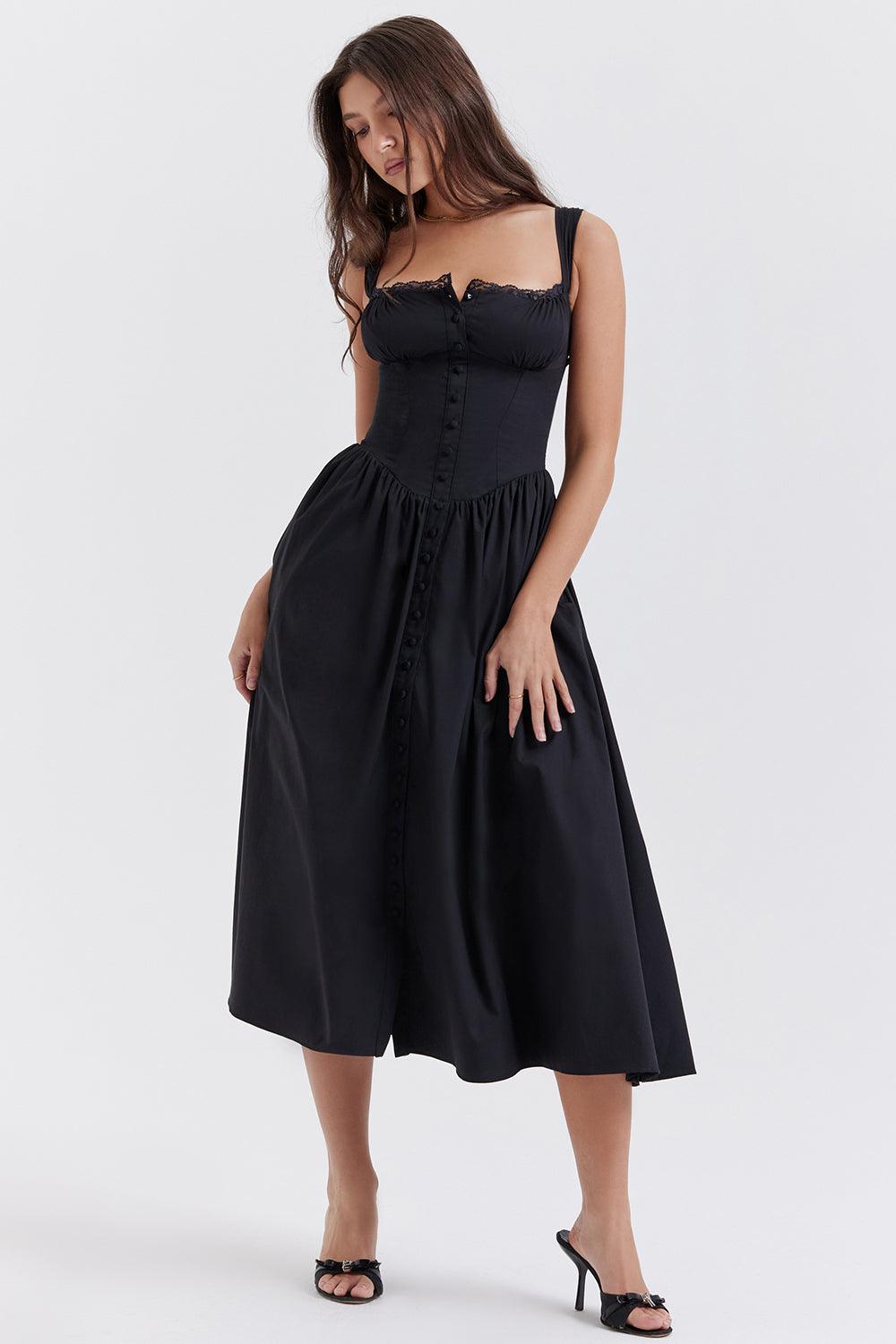Vestido Midi Bustier Lauren