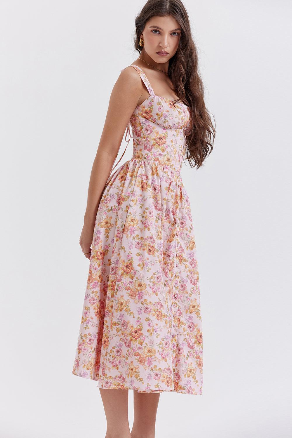 Vestido Midi Bustier Lauren