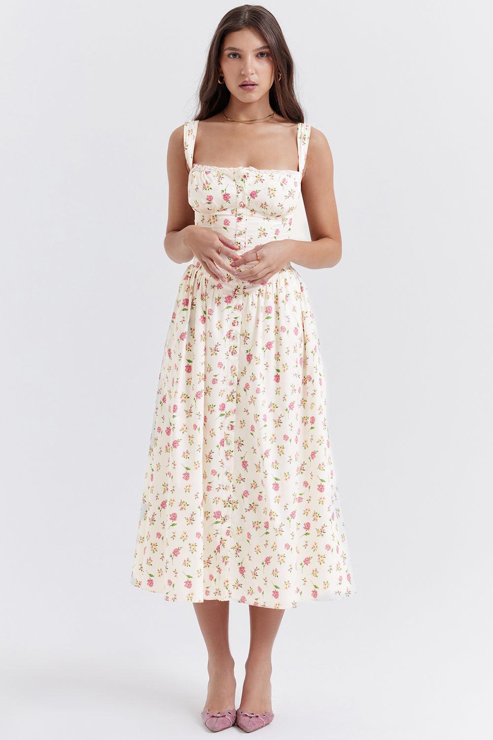 Vestido Midi Bustier Lauren