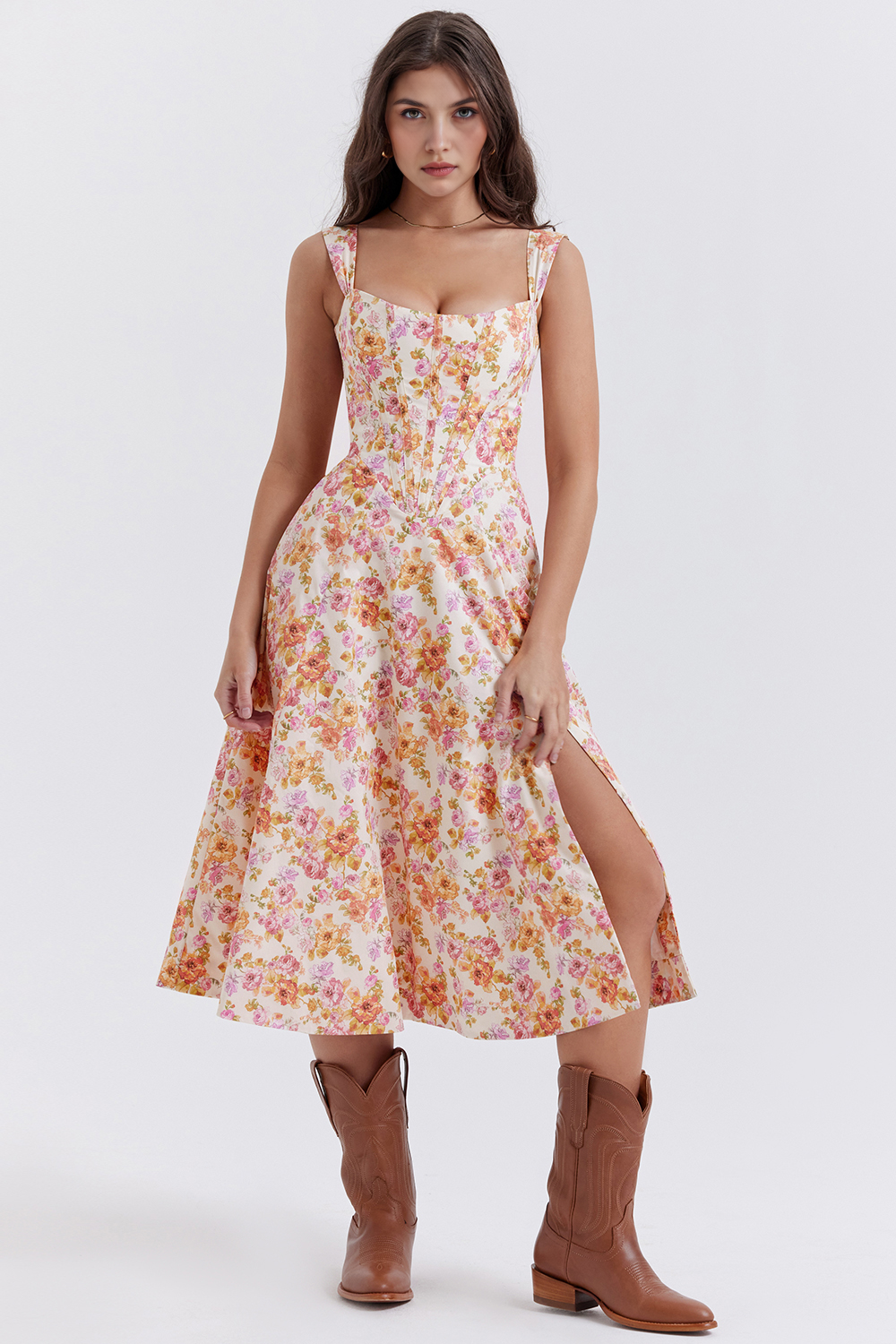 Vestido Midi Bustier Olivia