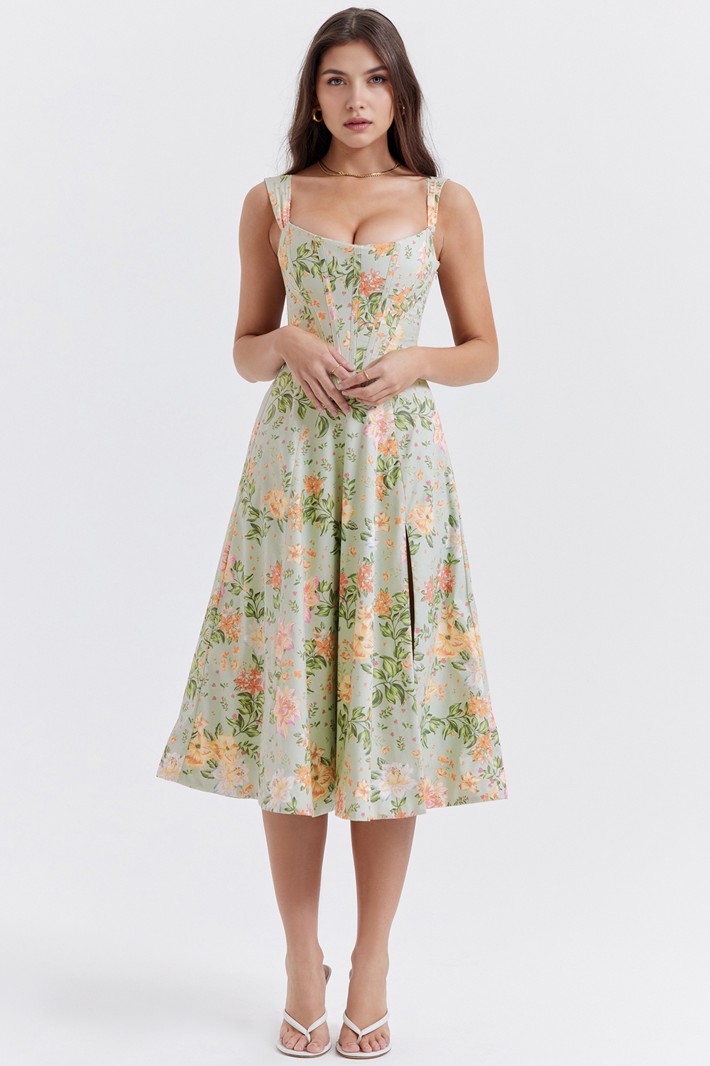 Vestido Midi Bustier Olivia