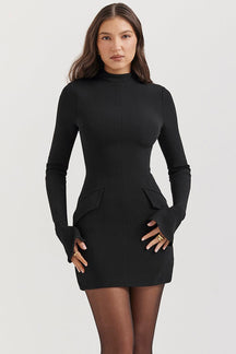 Vestido Curto Manga Longa Kayla