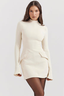 Vestido Curto Manga Longa Kayla