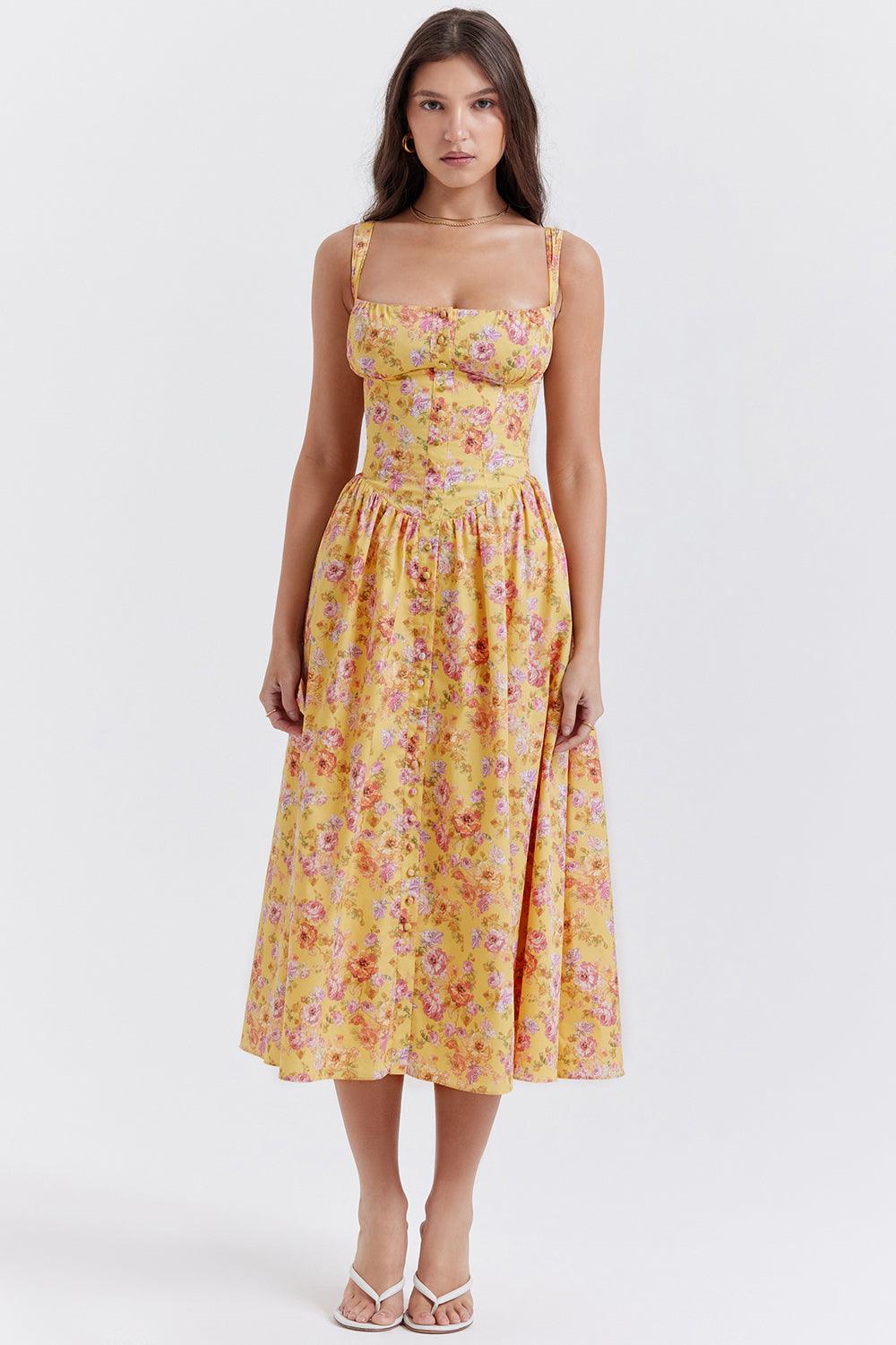 Vestido Midi Bustier Lauren