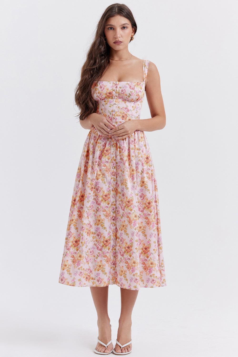 Vestido Midi Bustier Lauren