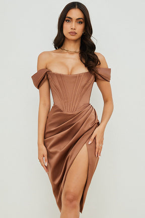 Vestido Midi Bustier Violetta